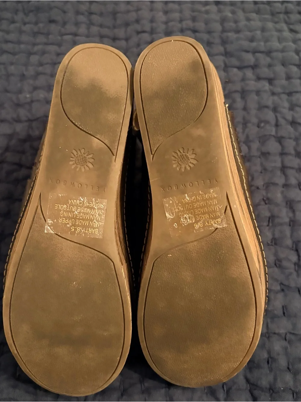 Yellow Box Brown Faux-Leather Platform Clog Mules - Picture 6 of 6